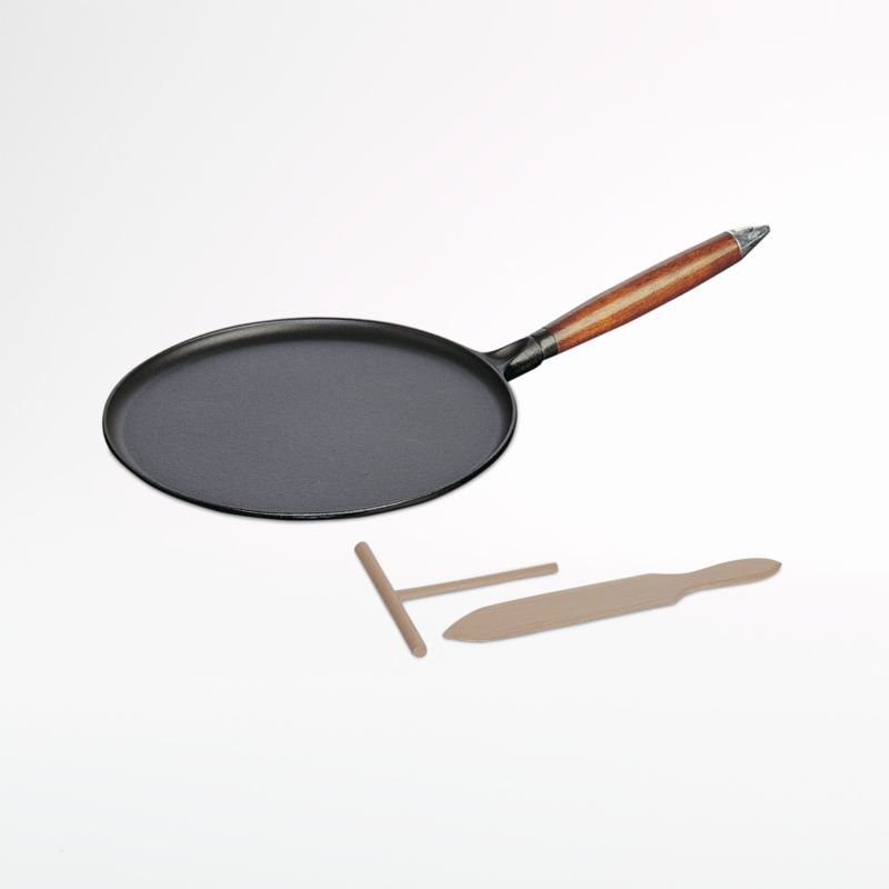 Staub ® Matte Black Cast Iron 11" Crepe Pan with Spreader and Spatula added by Spoak Member