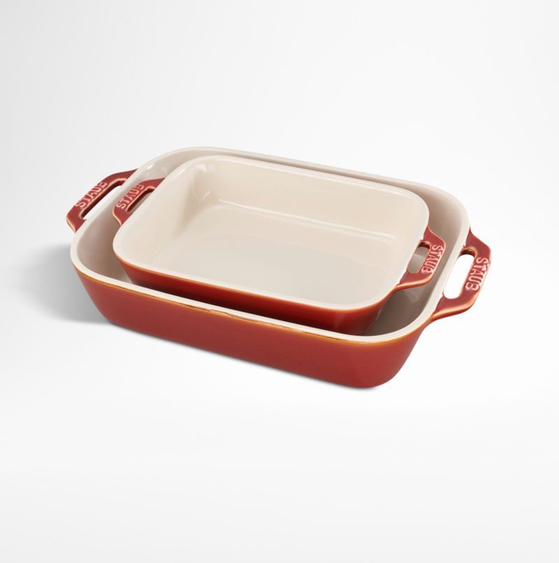 Staub ® Rustic Red 2-Piece Rectangular Baker Set added by Spoak Member
