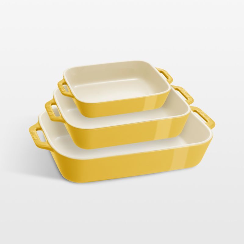 Staub ® Citron Rectangular Bakers, Set of 3 added by Spoak Member