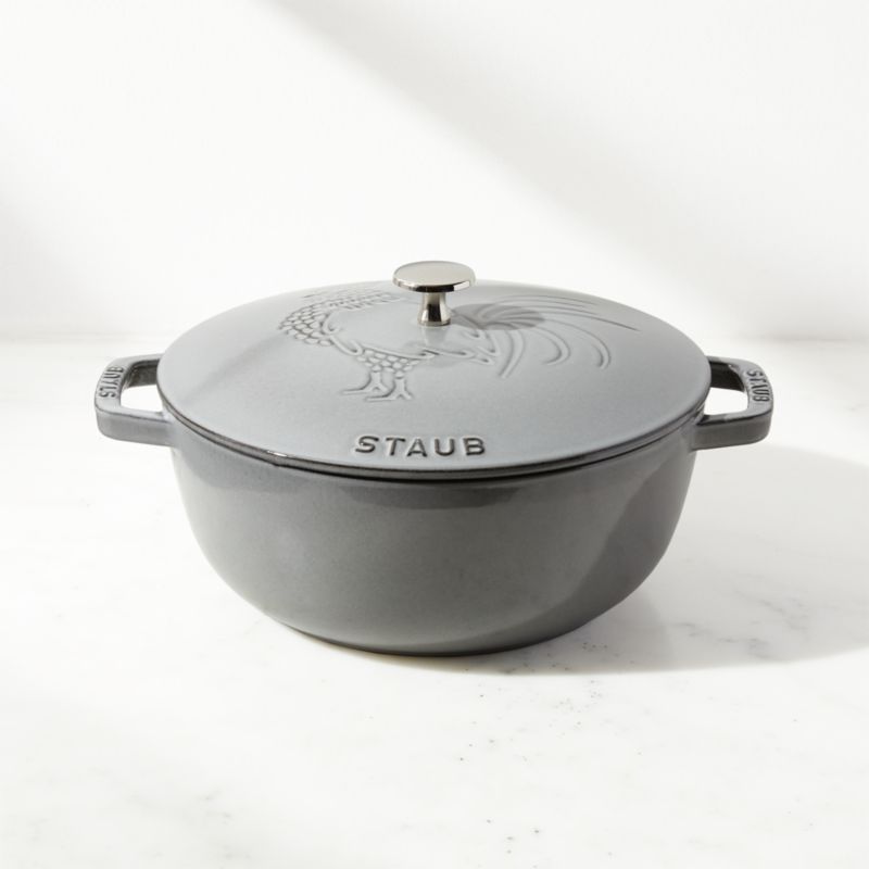 Staub Essential ® Graphite 3.75-Qt. Round French Oven with Rooster Lid added by Spoak Member
