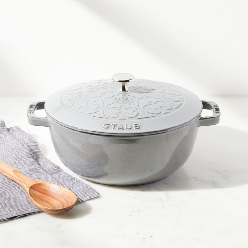 Staub Essential ® Graphite 3.75-Qt. Round French Oven with Lily Lid added by Spoak Member
