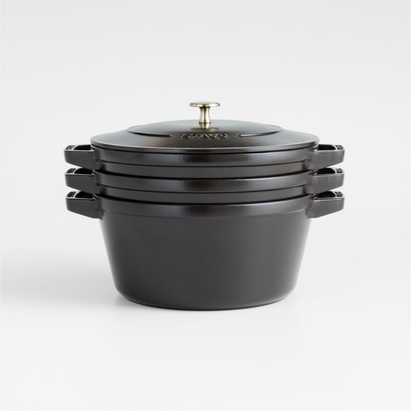 Staub ® Matte Black 4-Piece Stackable Cookware Set added by Spoak Member