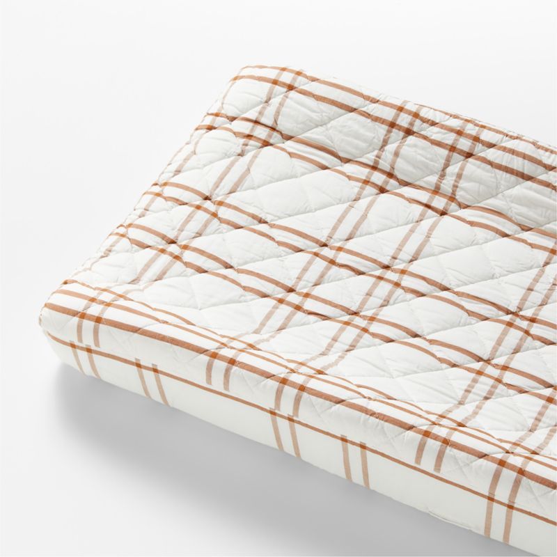 Stax Almond Brown Yarn-Dyed Organic Cotton Baby Changing Pad Cover added by Spoak Member