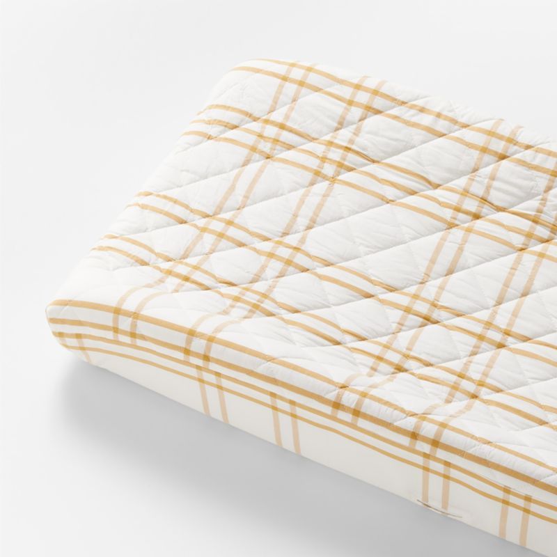 Stax Savannah Yellow Yarn-Dyed Organic Cotton Baby Changing Pad Cover added by Spoak Member