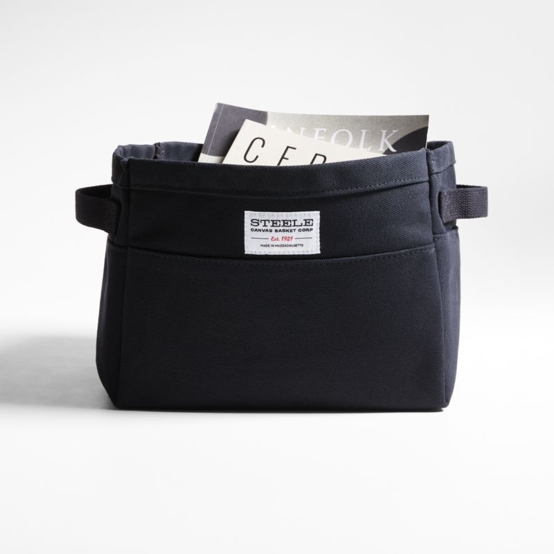 Steele ® Small Black Canvas Storage and Laundry Basket added by Spoak Member
