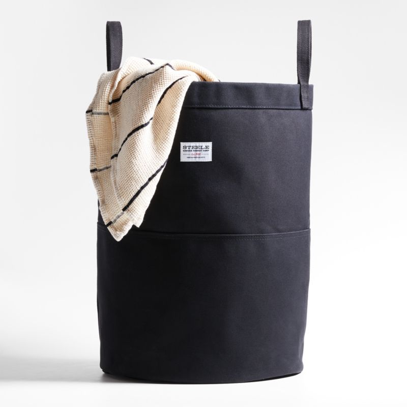 Steele ® Tall Black Canvas Storage and Laundry Basket added by Spoak Member