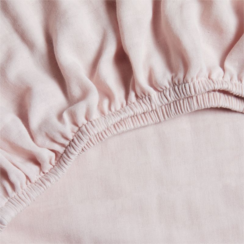 Supersoft Lilac Rose Organic Cotton Gauze Baby Crib Fitted Sheet added by Spoak Member