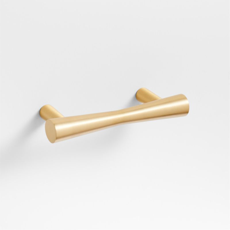 Tapered 3" Brushed Brass Cabinet Drawer Bar Pull added by Spoak Member