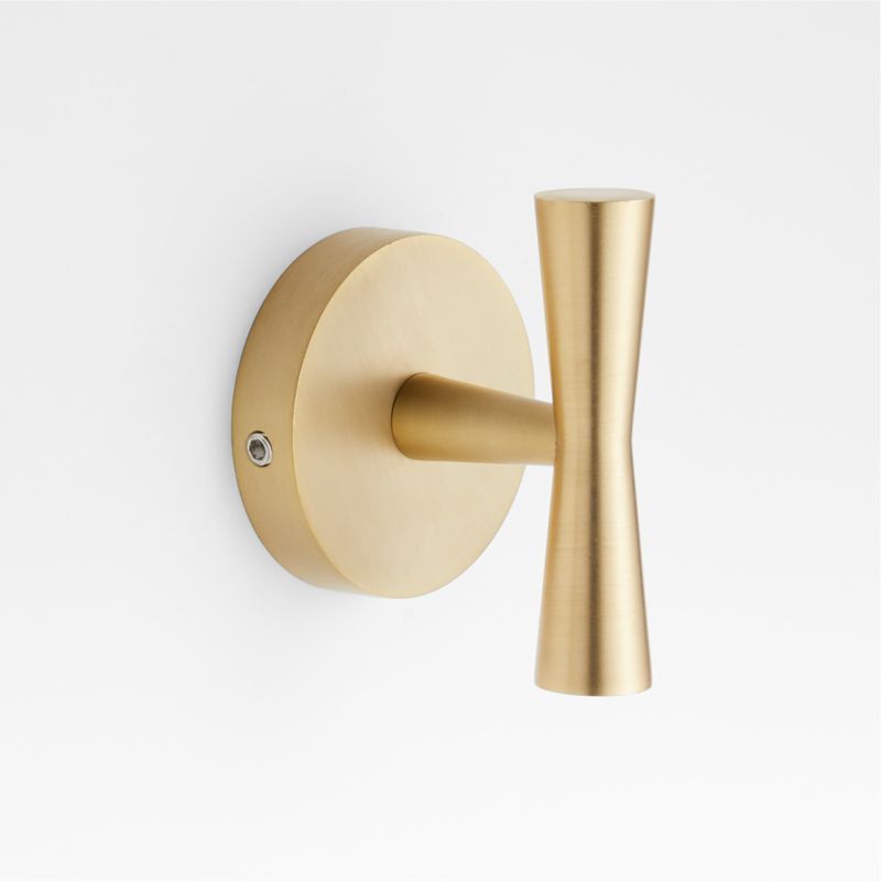 Tapered Brushed Brass Bathroom Towel Hook added by Spoak Member