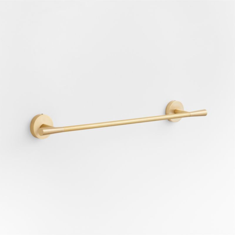 Tapered Brushed Brass Bath Towel Bar 18" added by Spoak Member