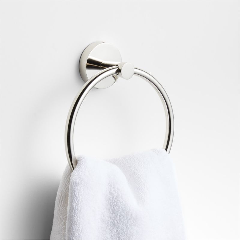 Tapered Polished Chrome Bathroom Hand Towel Ring added by Spoak Member