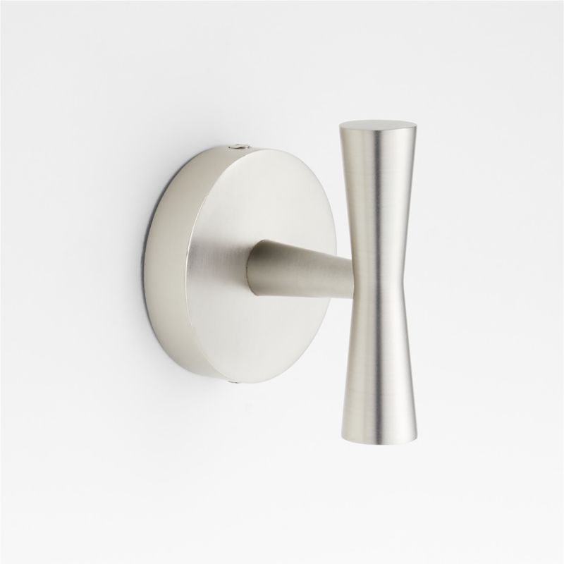 Tapered Brushed Nickel Bathroom Towel Hook added by Spoak Member