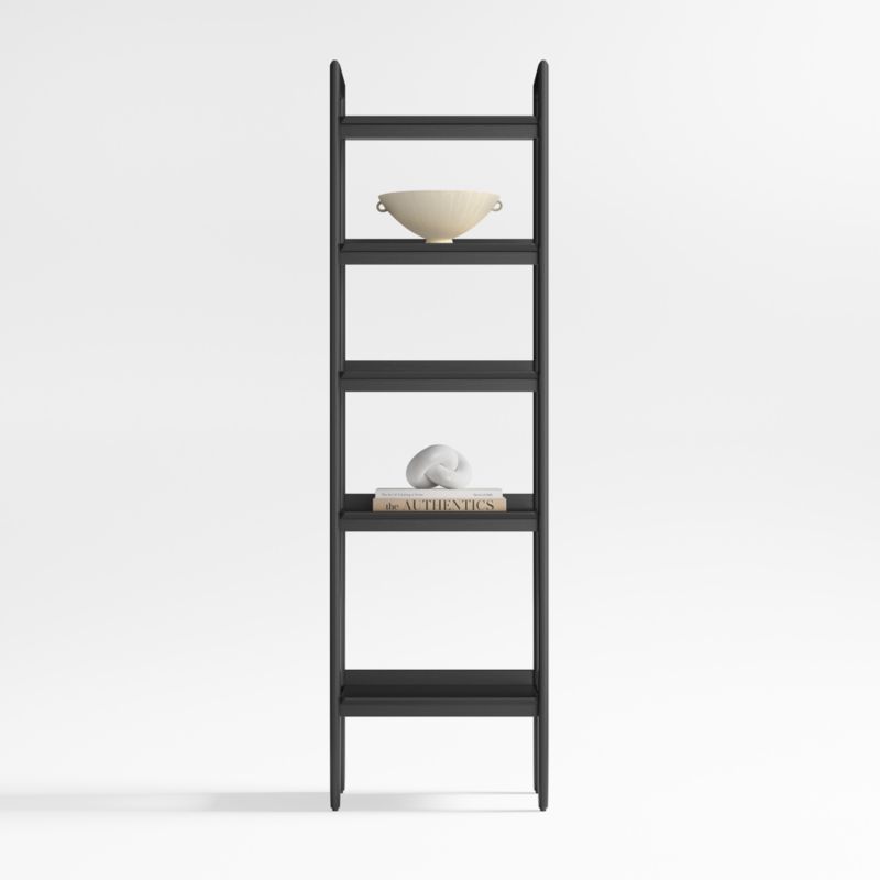 Tate 22" Black Wood 5-Shelf Narrow Bookshelf added by Spoak Member