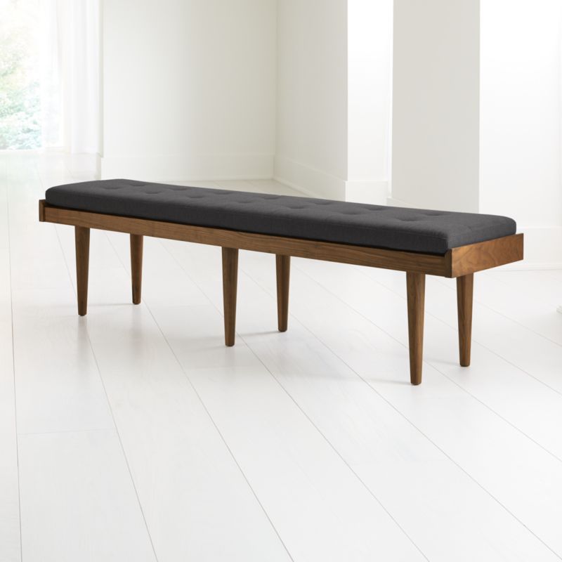 Tate Walnut King Bench with Charcoal Cushion added by Spoak Member