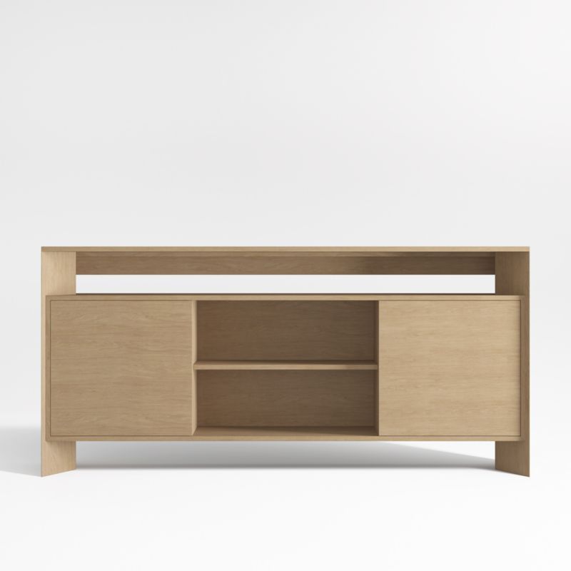 Terrazza 72" Natural Solid Oak Wood Storage Media Console added by Spoak Member