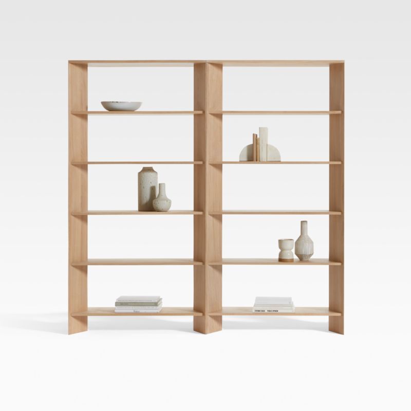 Terrazza Natural Oak 5-Shelf Bookcases, Set of 2 added by Spoak Member