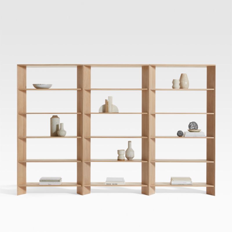 Terrazza Natural Oak 5-Shelf Bookcases, Set of 3 added by Spoak Member