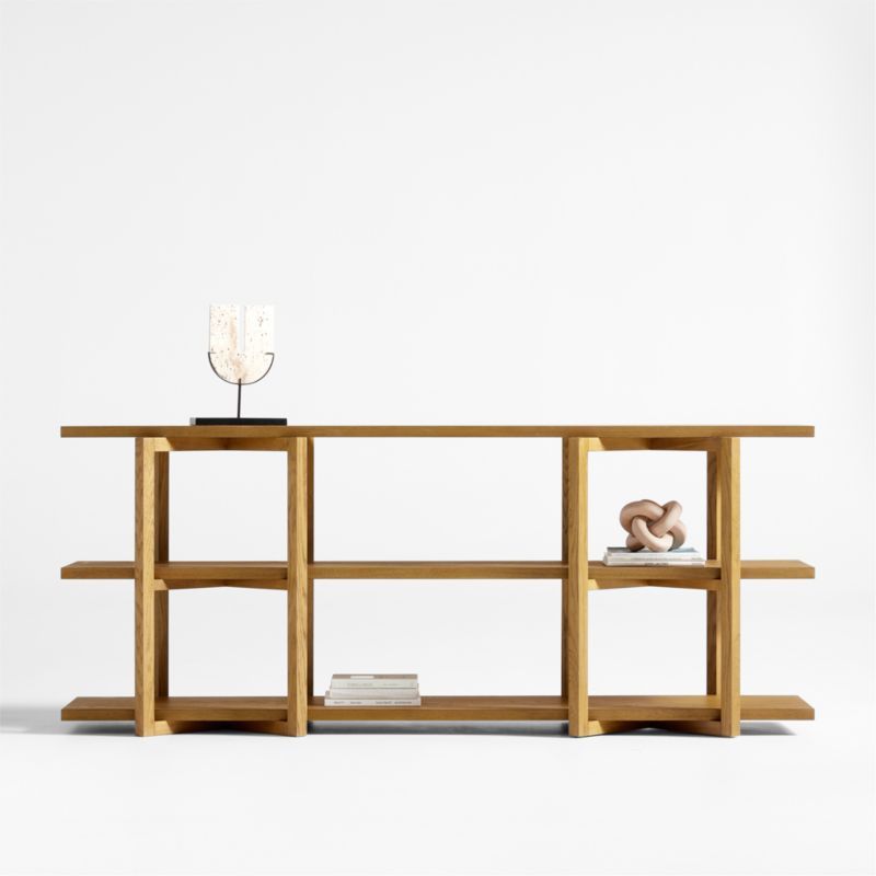 Thomas 80" Barley Oak Wood Low Open Media Console added by Spoak Member