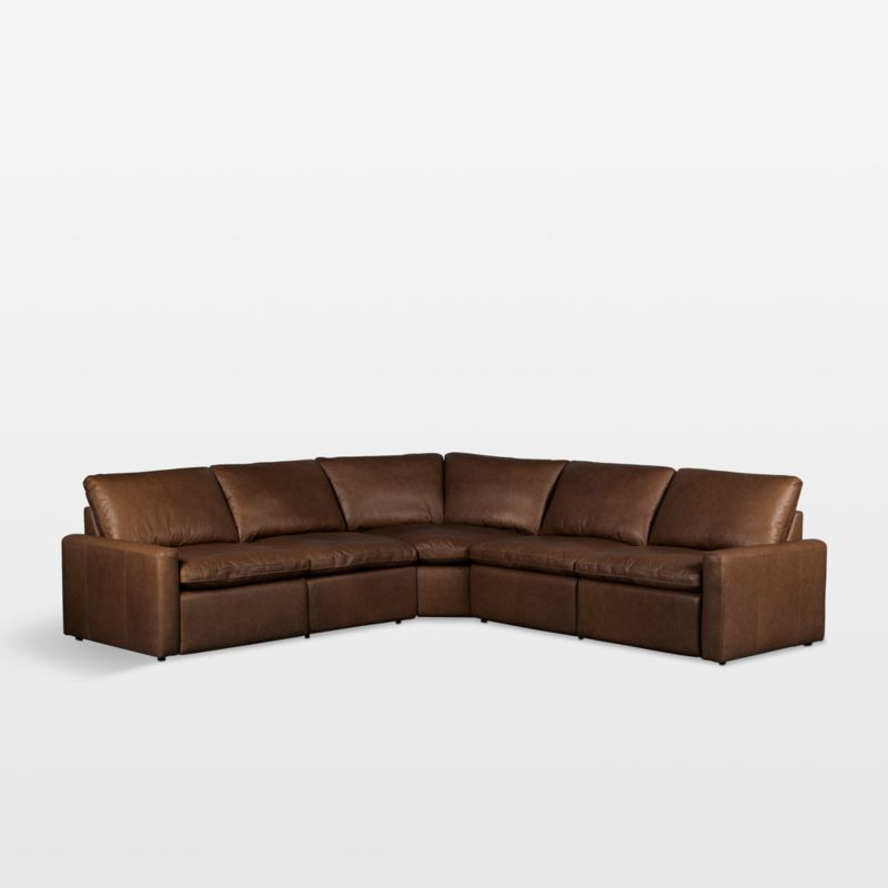 Tillery 5-Piece Sonoma Leather Power Recliner Sectional Sofa | Crate & Barrel added by Spoak Member