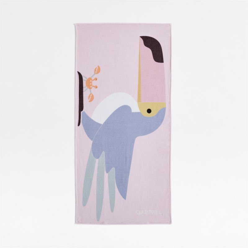 Toucan Printed Organic Cotton Kid Beach Towel added by Spoak Member