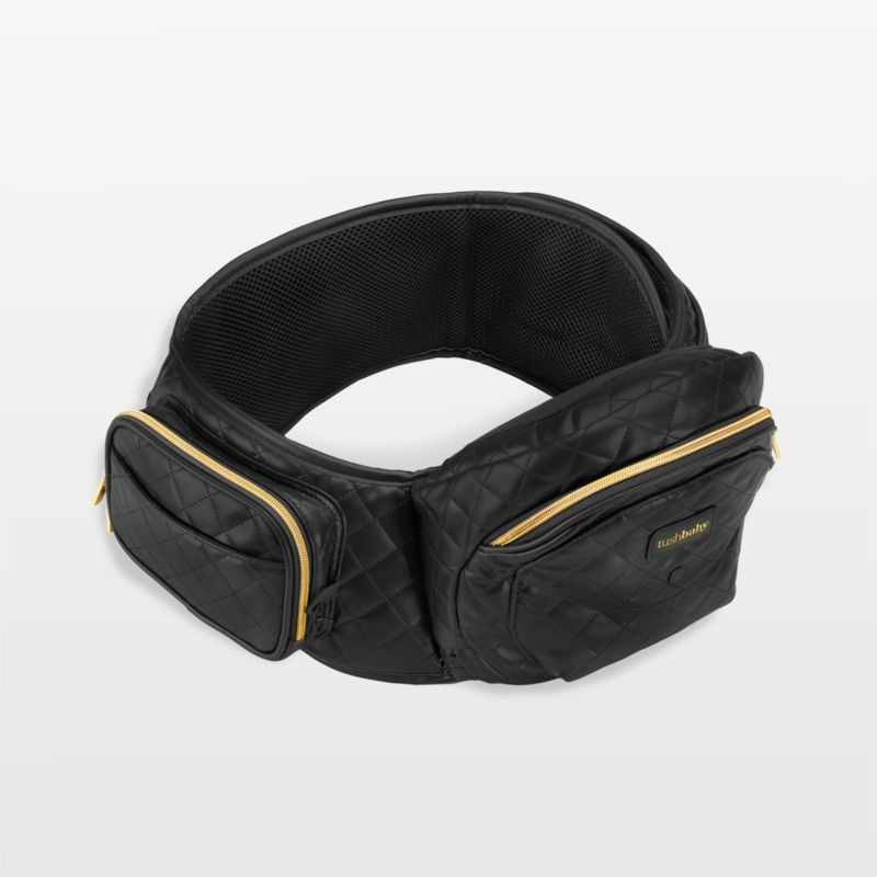 Tushbaby Black Vegan Leather Hip Seat Baby Carrier added by Spoak Member
