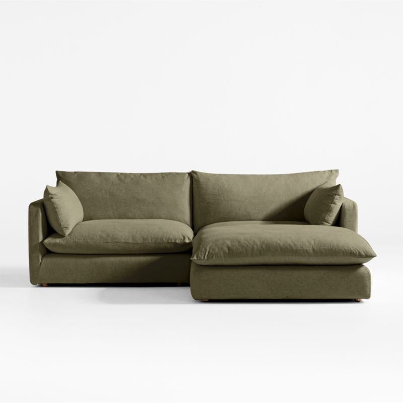 Unwind Modular 3-Piece Slipcovered Reversible Sectional Sofa added by Spoak Member