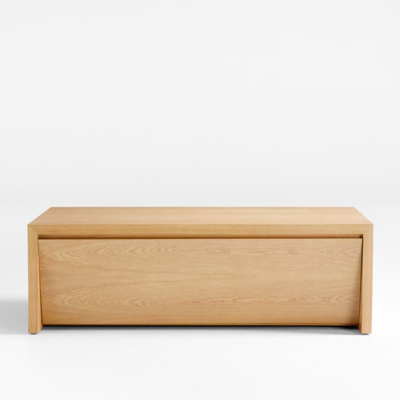 Vander Rectangular Natural Wood Coffee Table | Crate & Barrel added by Spoak Member