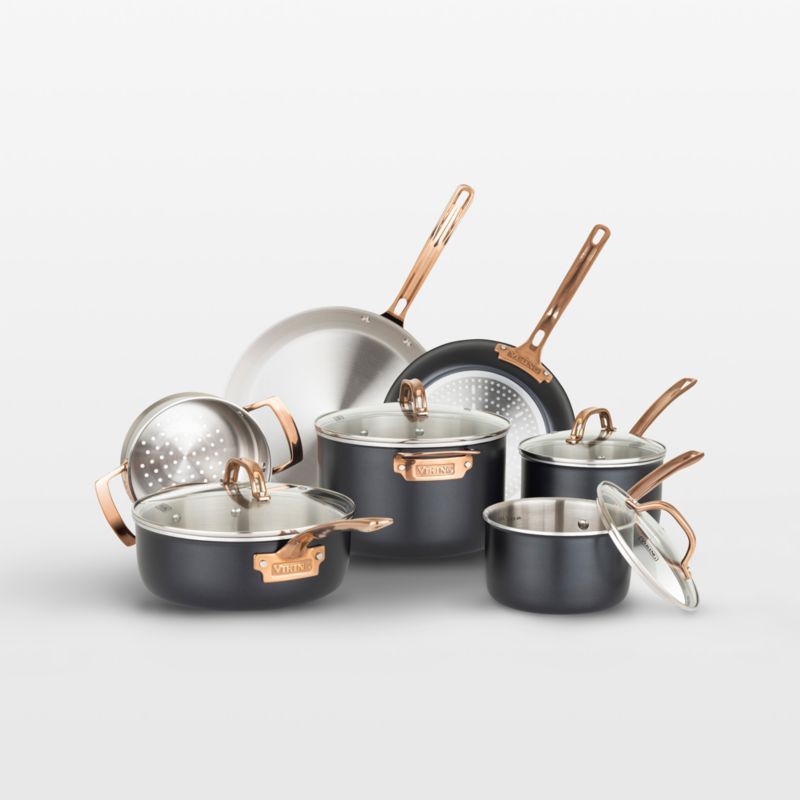 Viking ® 11-Piece Cookware Set with Copper Handles added by Spoak Member
