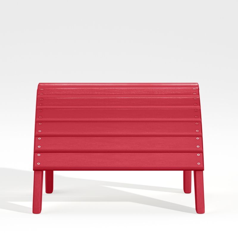 Vista II Sunset Red Outdoor Adirondack Chair Ottoman by POLYWOOD® added by Spoak Member