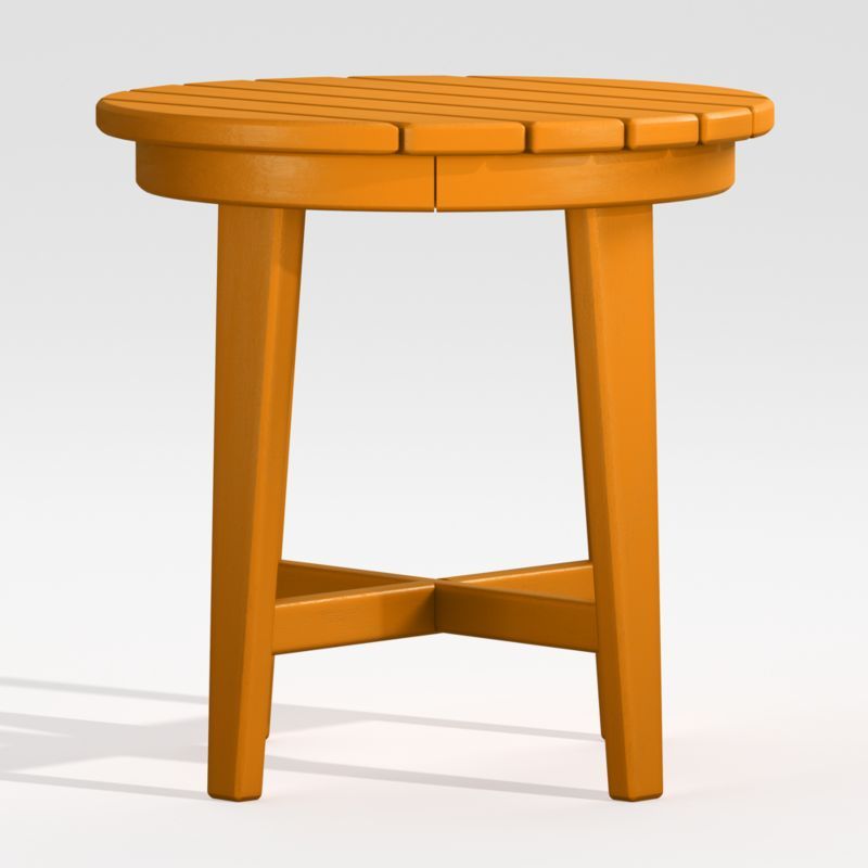 Vista II Tangerine Adirondack Outdoor Side Table by POLYWOOD® added by Spoak Member