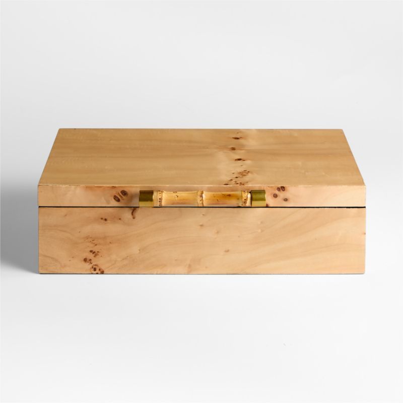 Volos Large Burl Wood Lidded Decorative Storage Box added by Spoak Member