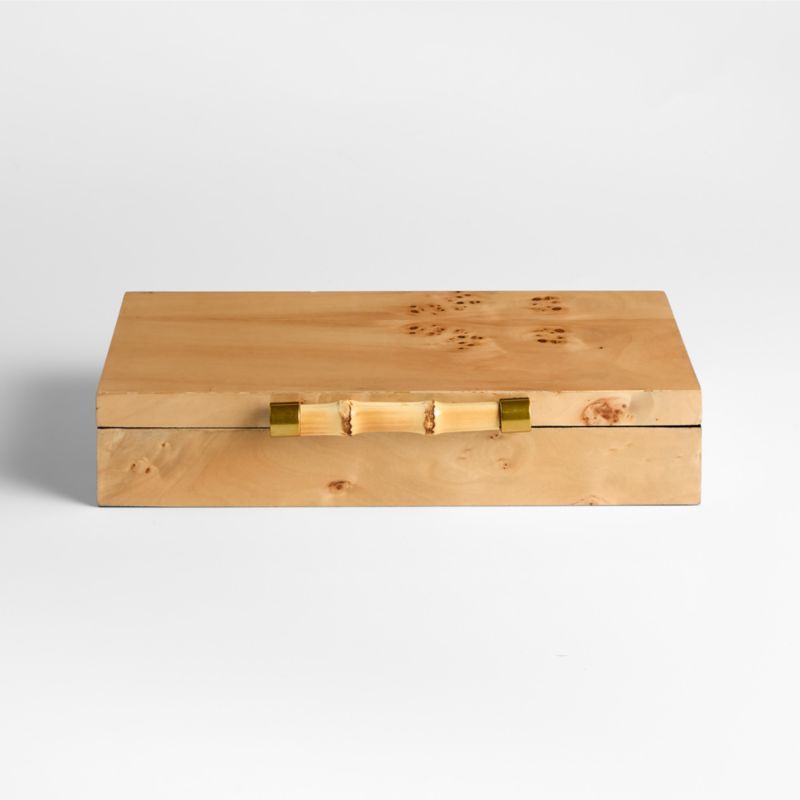 Volos Small Burl Wood Lidded Decorative Storage Box added by Spoak Member