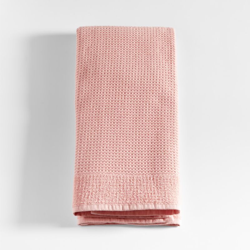Pink Organic Waffle Hand Towel added by Spoak Member