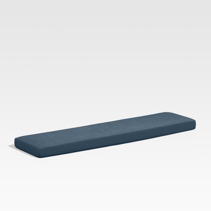 Walker Cast Harbor Blue Sunbrella ® Outdoor Dining Bench Cushion added by Spoak Member