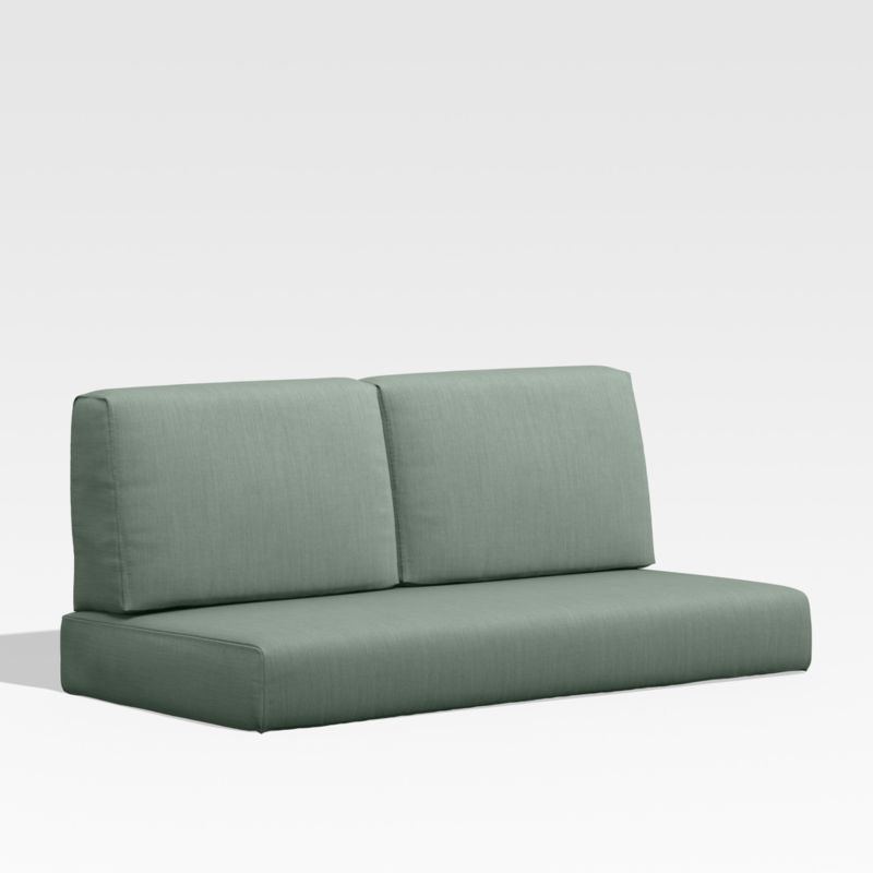 Walker Canvas Spa Blue Sunbrella ® Outdoor Loveseat Sectional Cushion added by Spoak Member