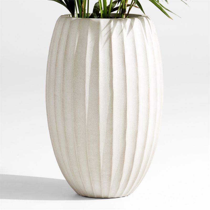 Warren 16.9" x 26" Large Warm White Ficonstone Outdoor Planter added by Spoak Member