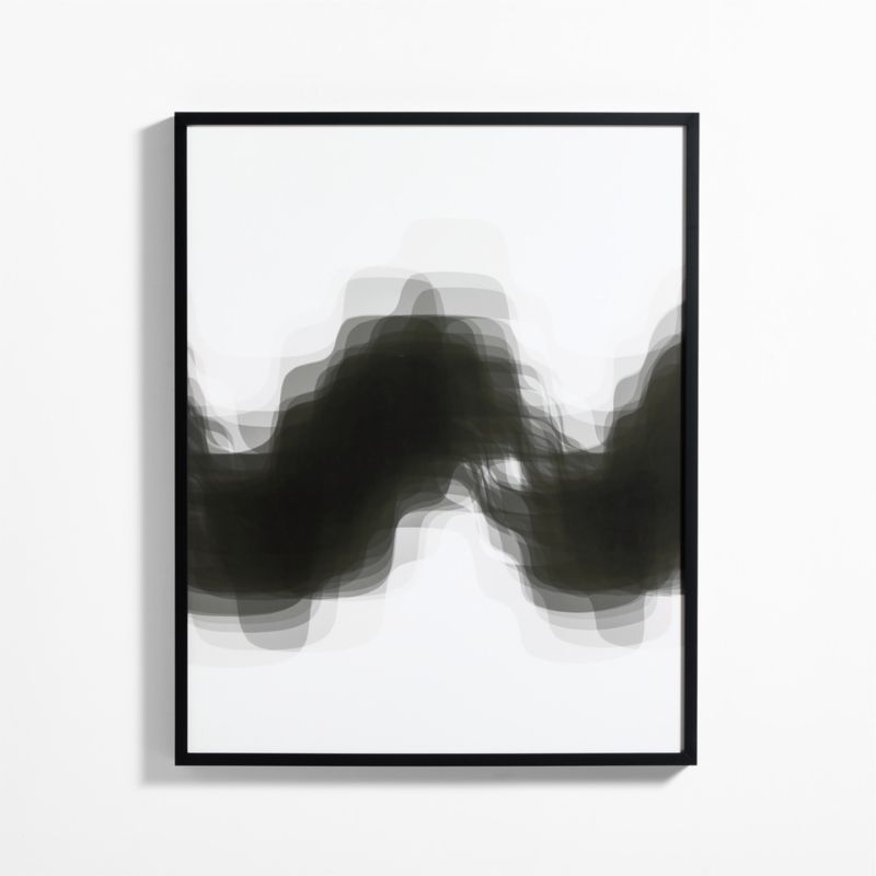 "Wave 4" by Tad Takano Digital Art 40" x 50" Framed Wall Art Print added by Spoak Member