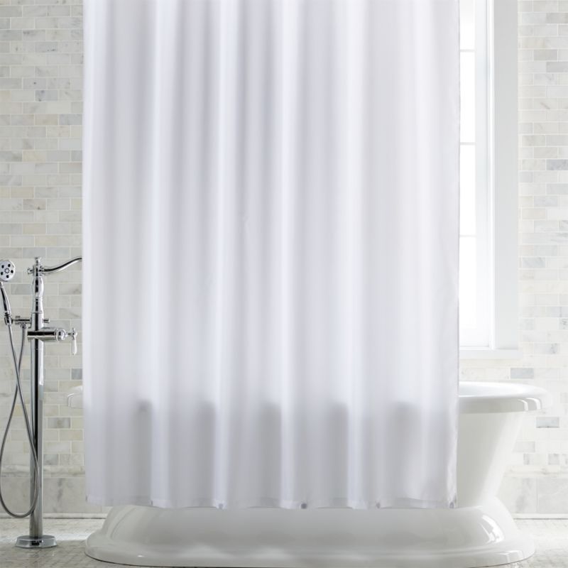 White Shower Curtain Liner with Magnets added by Spoak Member