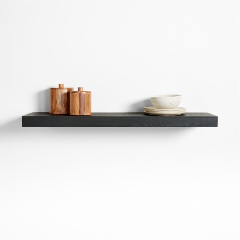 Black Elm Wood Floating Shelf 48" added by Spoak Member
