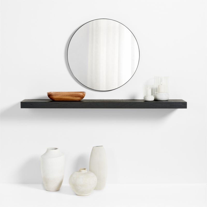 Black Elm Wood Floating Shelf 66" added by Spoak Member