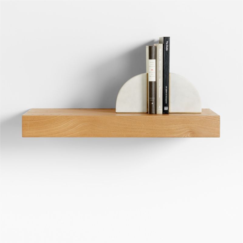 Natural Elm Wood Floating Shelf 24" added by Spoak Member