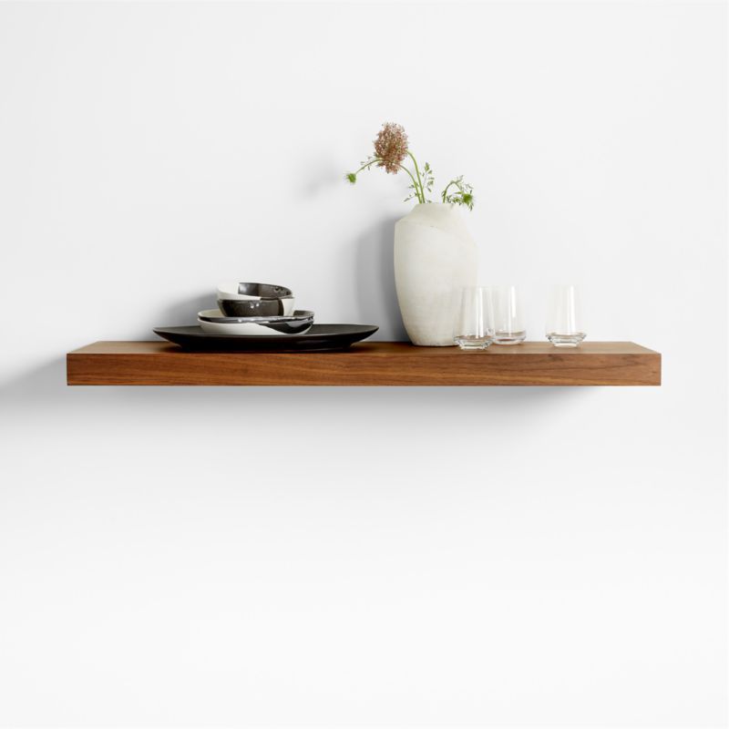 Walnut Wood Floating Shelf 48" added by Spoak Member