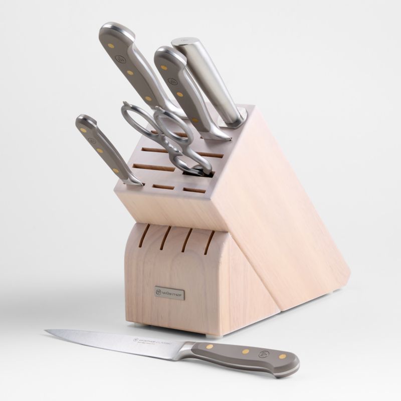 Wusthof ® Classic Color Velvet Oyster Grey 7-Piece Knife Block Set added by Spoak Member