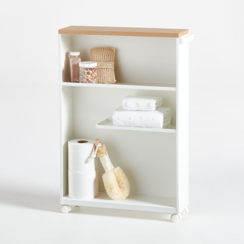 Yamazaki White Rolling Bathroom Cart added by Spoak Member