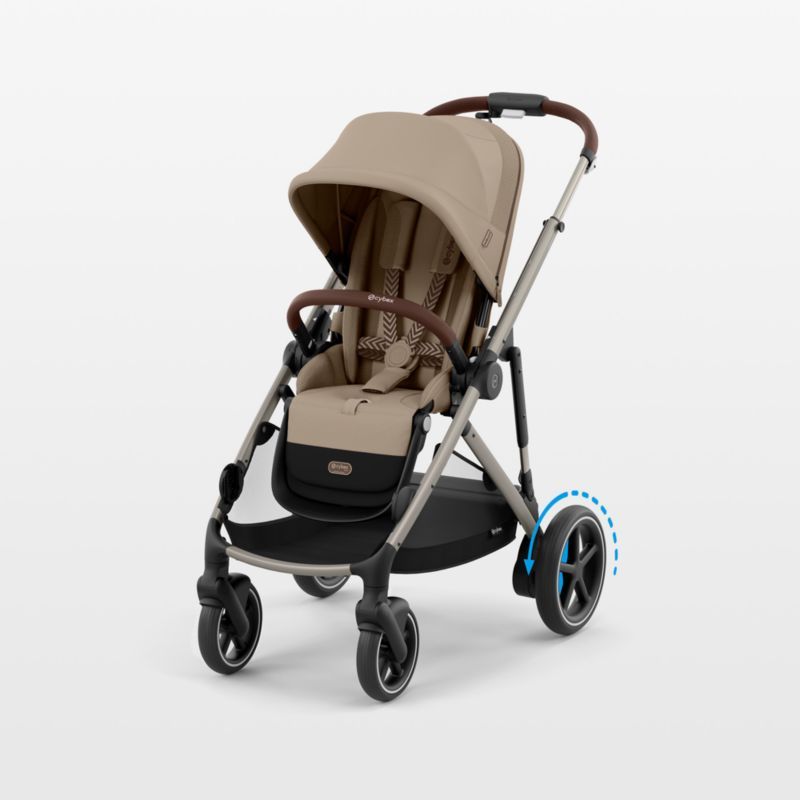 CYBEX Almond Beige with Taupe Frame e-Gazelle S Modular Baby Stroller added by Spoak Member