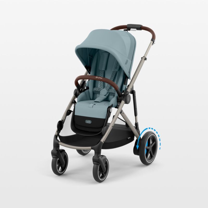 CYBEX Stormy Blue with Taupe Frame e-Gazelle S Modular Baby Stroller added by Spoak Member