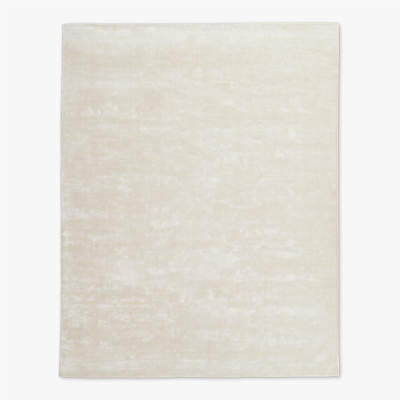 Anders Ivory TENCEL Lyocell Area Rug 8'x10' + Reviews | CB2 added by Spoak Member
