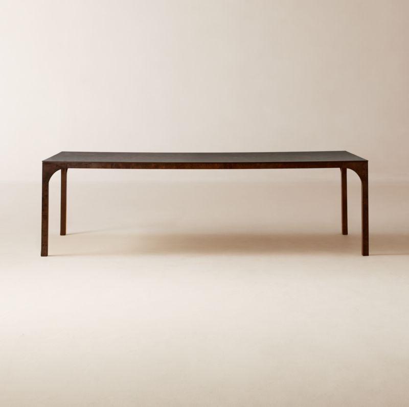Aqua Virgo 100" Rectangular Dark Burl Wood Dining Table + Reviews | CB2 added by Spoak Member