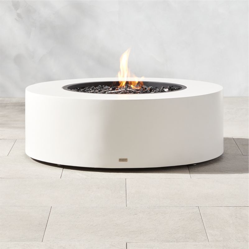 Ark Modern White Concrete Fire Pit Table + Reviews | CB2 added by Spoak Member
