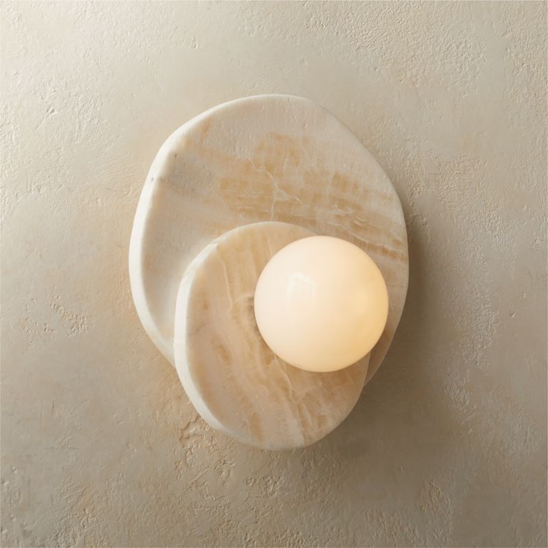 Astr White Onyx Wall Sconce + Reviews | CB2 added by Spoak Member